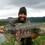 Guide Johnny with Chum Salmon