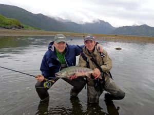 fly fishing for chum salmon